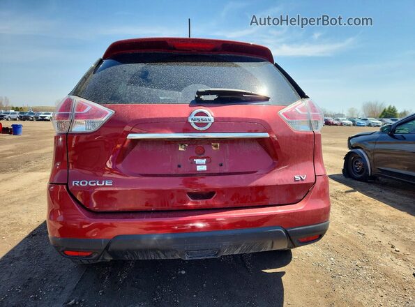 5N1AT2MT5GC870097 2016 NISSAN ROGUE Red 