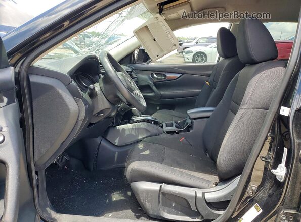 5N1AT2MT5HC815179 2017 NISSAN ROGUE Черный Вид салона спереди