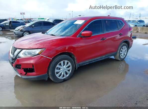 5N1AT2MT5HC867640 2017 NISSAN ROGUE Red Առջևի ձախ երեք քառորդ տեսարան