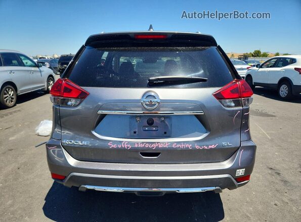5N1AT2MT5JC737024 2018 NISSAN ROGUE Gray Widok z tyłu