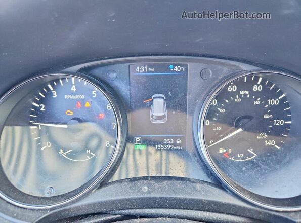 5N1AT2MT5JC740344 2018 NISSAN ROGUE Blue Instrument cluster view
