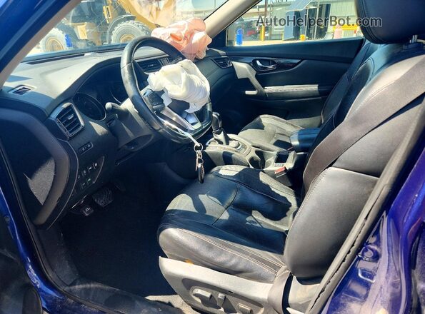 5N1AT2MT5JC740344 2018 NISSAN ROGUE Blue Front interior view