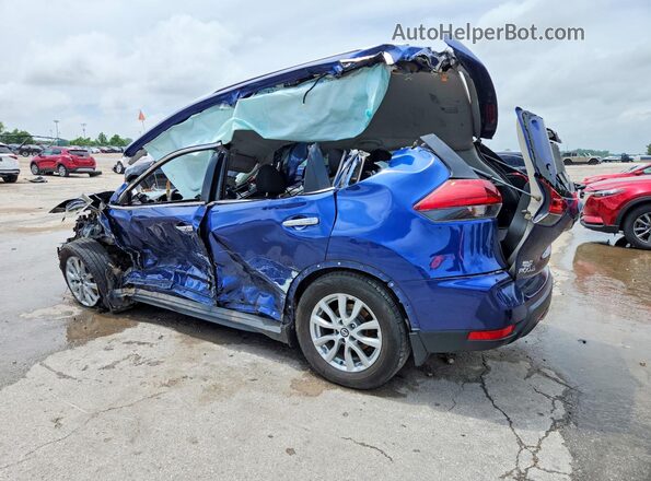 5N1AT2MT6HC895883 2017 NISSAN ROGUE Blue Rear left