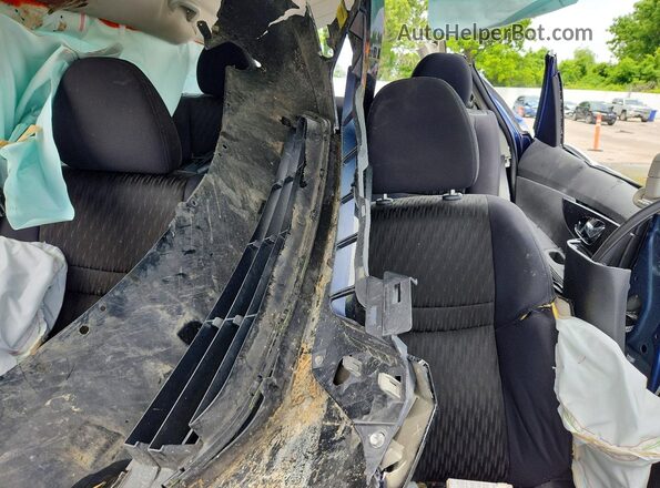 5N1AT2MT6HC895883 2017 NISSAN ROGUE Blue Rear seats view