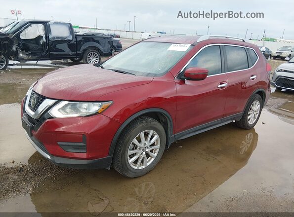 5N1AT2MT6JC848987 2018 NISSAN ROGUE Red წინა მარცხენა ხედი სამი მეოთხედიდან
