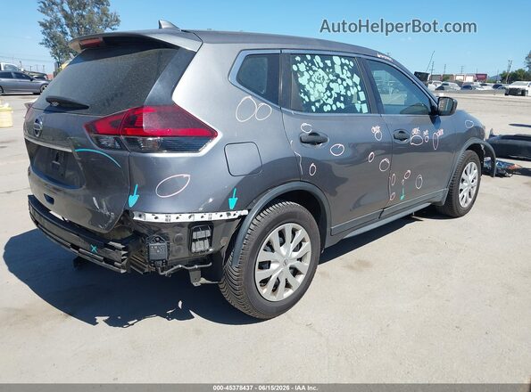 5N1AT2MT6KC844374 2019 NISSAN ROGUE Gray Trasero derecho