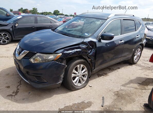 5N1AT2MT7GC911961 2016 NISSAN ROGUE Blue წინა მარცხენა ხედი სამი მეოთხედიდან
