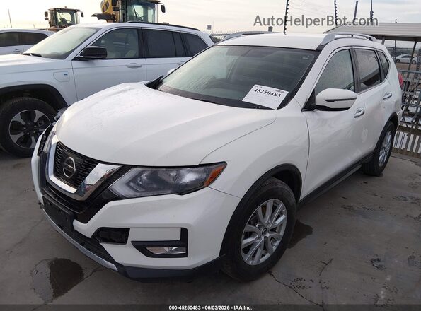 5N1AT2MT7HC855196 2017 NISSAN ROGUE White Առջևի ձախ երեք քառորդ տեսարան