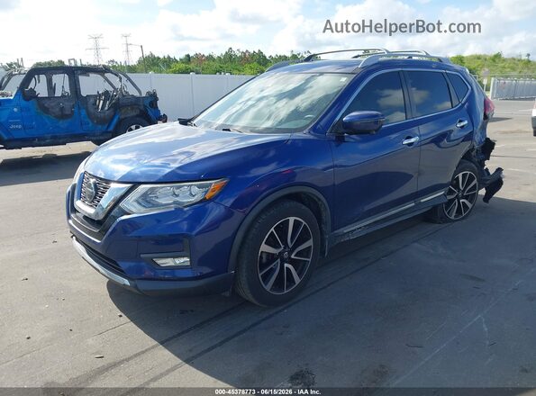 5N1AT2MT7KC815319 2019 NISSAN ROGUE Blue Front left