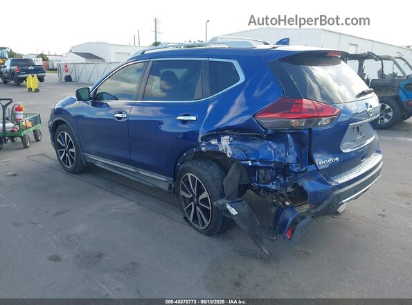 5N1AT2MT7KC815319 2019 NISSAN ROGUE Blue Rear left