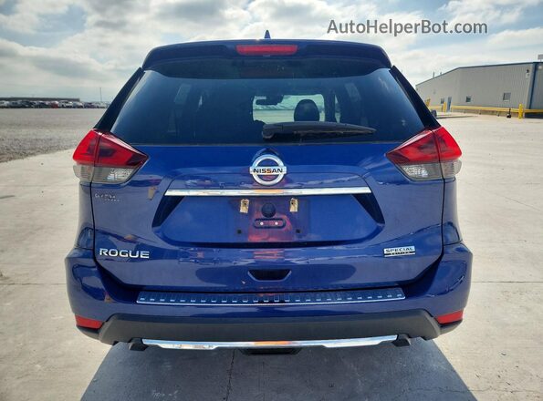 5N1AT2MT7KC841306 2019 NISSAN ROGUE Blue Rear view