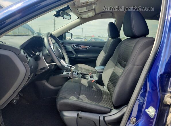 5N1AT2MT7KC841306 2019 NISSAN ROGUE Blue Front interior view