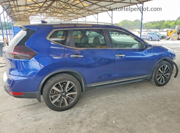 5N1AT2MT7LC700205 2020 NISSAN ROGUE Blue Trasero derecho