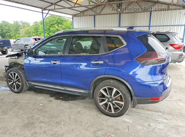 5N1AT2MT7LC700205 2020 NISSAN ROGUE Blue Trasero izquierdo