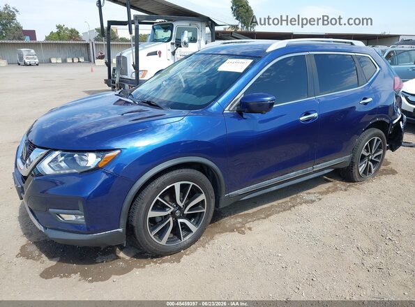 5N1AT2MT7LC743085 2020 NISSAN ROGUE Blue წინა მარცხენა ხედი სამი მეოთხედიდან