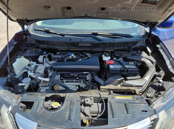 5N1AT2MT7LC746892 2020 NISSAN ROGUE Blue ძრავის განყოფილების ხედი
