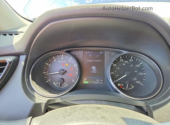5N1AT2MT7LC746892 2020 NISSAN ROGUE Blue ხელსაწყოთა პანელის ხედი