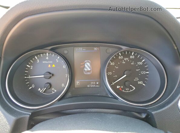 5N1AT2MT7LC748786 2020 NISSAN ROGUE Black Вид щитка приладів