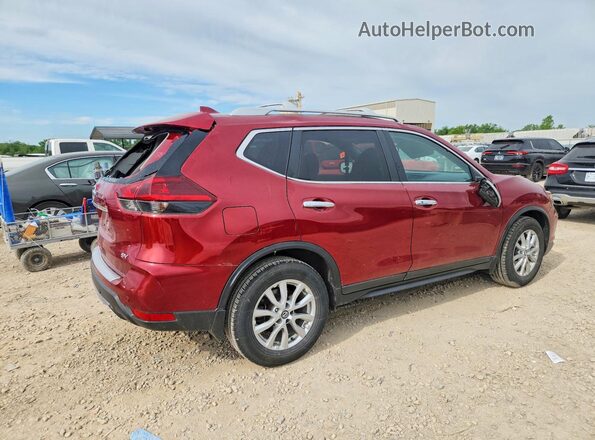 5N1AT2MT7LC786678 2020 NISSAN ROGUE Burgundy Trasero derecho