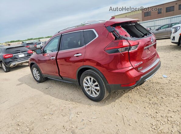5N1AT2MT7LC786678 2020 NISSAN ROGUE Burgundy Trasero izquierdo