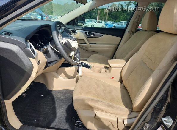 5N1AT2MT8GC827437 2016 NISSAN ROGUE Black Вид салону спереду