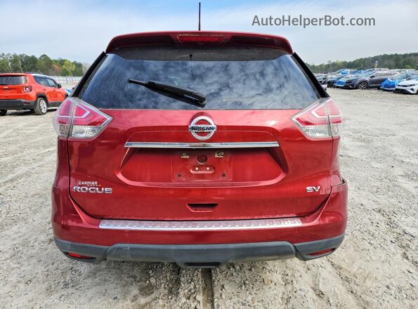 5N1AT2MT8GC917901 2016 NISSAN ROGUE Maroon Հետևի տեսք