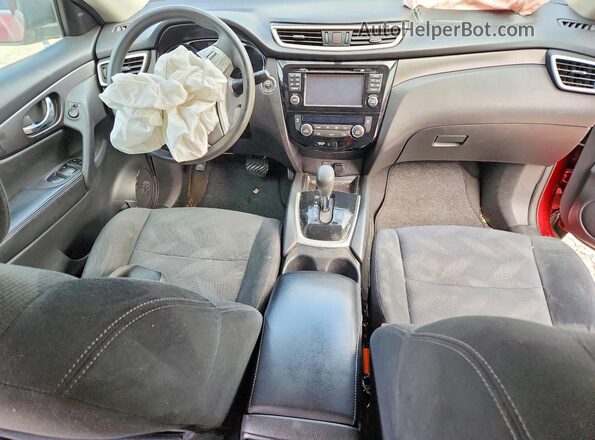 5N1AT2MT8GC917901 2016 NISSAN ROGUE Maroon Առջևի վահանակի տեսք