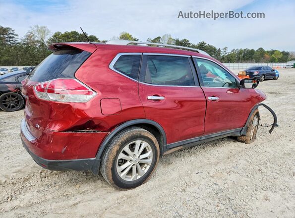 5N1AT2MT8GC917901 2016 NISSAN ROGUE Maroon Հետևի աջ