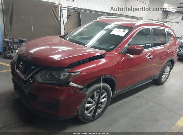 5N1AT2MT8HC744740 2017 NISSAN ROGUE Red Vista tres cuartos delantera izquierda