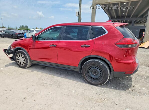 5N1AT2MT8HC841940 2017 NISSAN ROGUE Burgundy Rear left