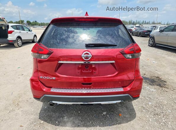 5N1AT2MT8HC841940 2017 NISSAN ROGUE Burgundy Rear view