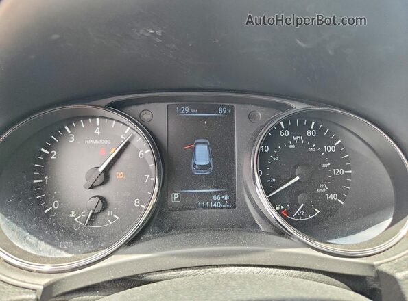 5N1AT2MT8HC841940 2017 NISSAN ROGUE Burgundy Instrument cluster view