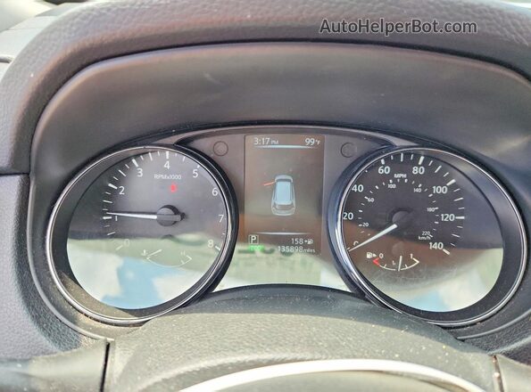 5N1AT2MT8HC868135 2017 NISSAN ROGUE Silver Instrument cluster view