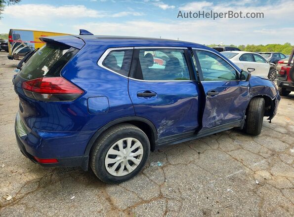 5N1AT2MT8JC760040 2018 NISSAN ROGUE Blue Задня права чверть
