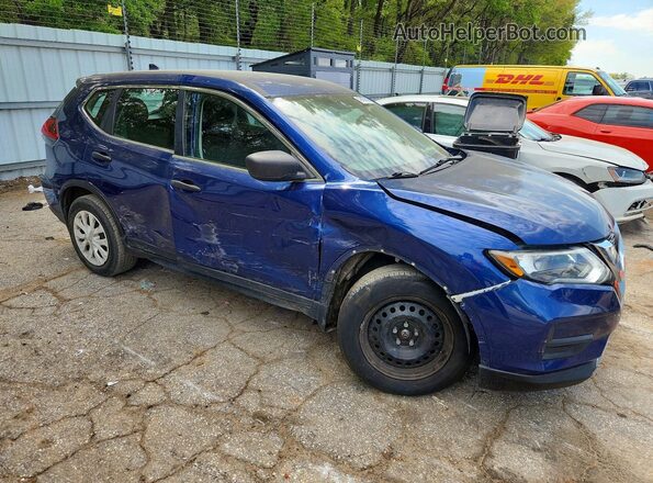 5N1AT2MT8JC760040 2018 NISSAN ROGUE Blue Передня права чверть