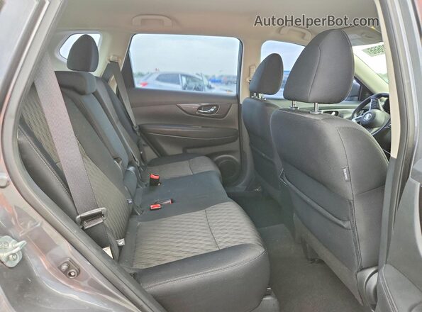 5N1AT2MT8JC827042 2018 NISSAN ROGUE Black უკანა სალონის ხედი