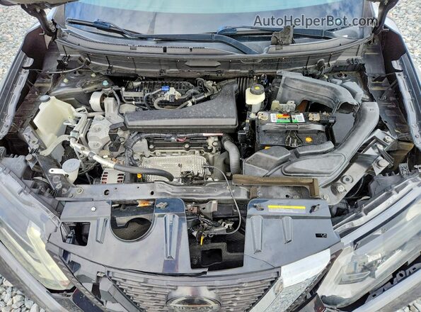 5N1AT2MT8JC827042 2018 NISSAN ROGUE Black ძრავის განყოფილების ხედი