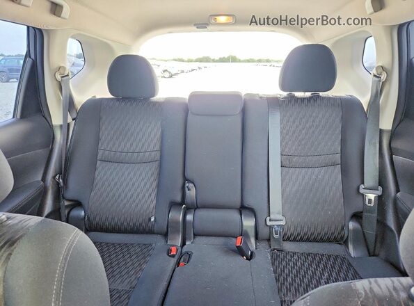 5N1AT2MT8JC827042 2018 NISSAN ROGUE Black უკანა სავარძლების ხედი