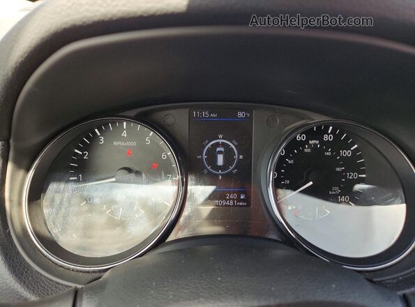 5N1AT2MT8KC766549 2019 NISSAN ROGUE Blue Սարքավորումների վահանակի տեսք