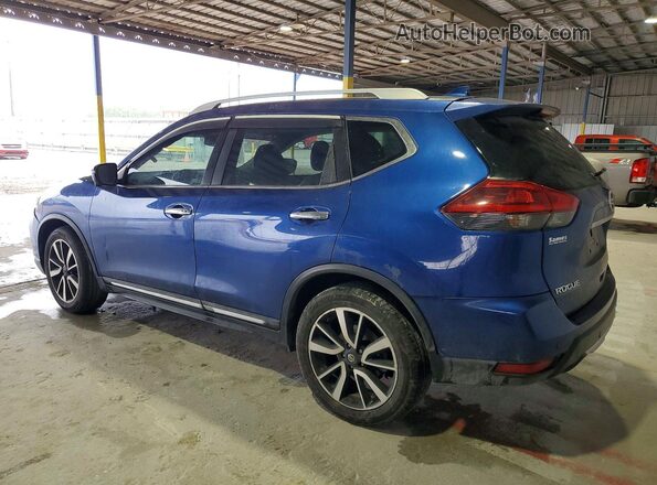 5N1AT2MT8LC742690 2020 NISSAN ROGUE Blue Trasero izquierdo