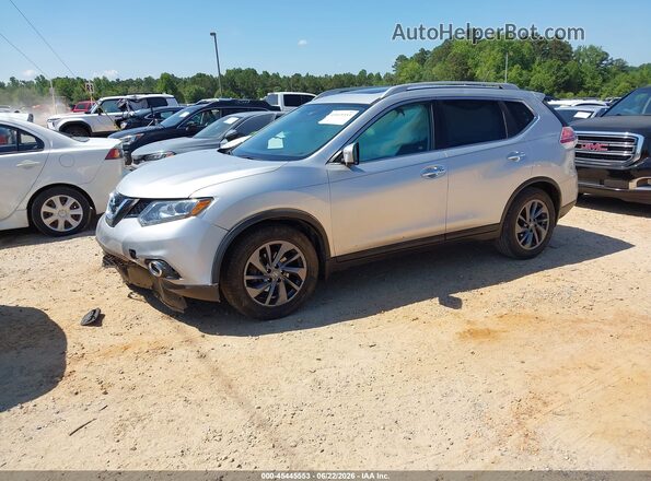 5N1AT2MT9GC921620 2016 NISSAN ROGUE Silver Առջևի ձախ երեք քառորդ տեսարան