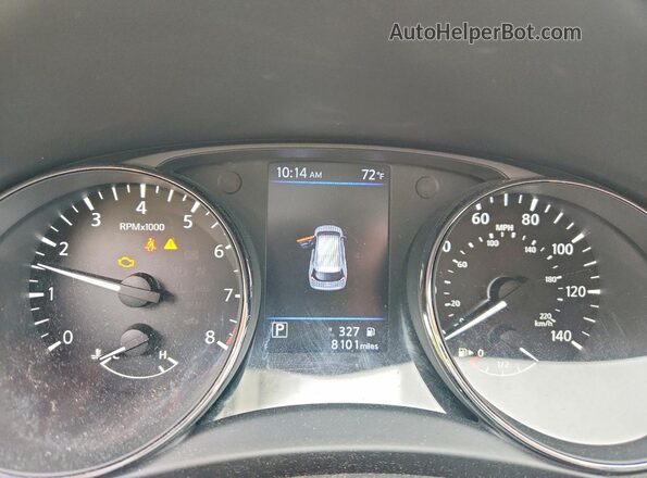 5N1AT2MT9LC707348 2020 NISSAN ROGUE Red ხელსაწყოთა პანელის ხედი