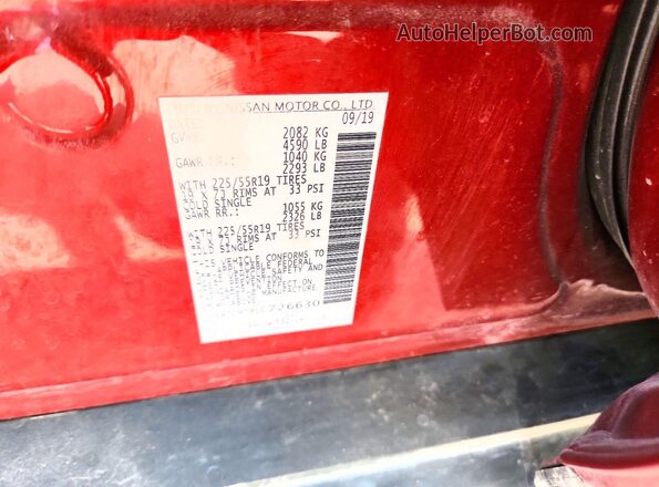 5N1AT2MT9LC726630 2020 NISSAN ROGUE Red Widok komory silnika