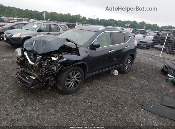 5N1AT2MTXGC742972 2016 NISSAN ROGUE Blue წინა მარცხენა ხედი სამი მეოთხედიდან