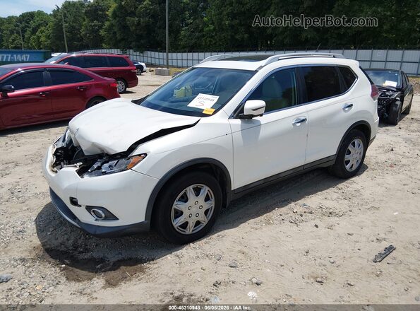 5N1AT2MTXGC759643 2016 NISSAN ROGUE White Առջևի ձախ երեք քառորդ տեսարան
