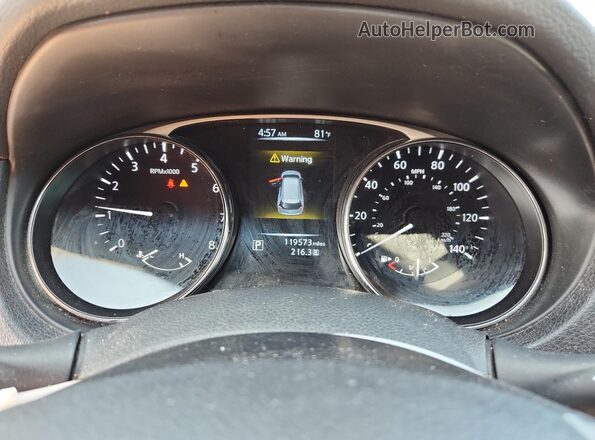 5N1AT2MTXGC829769 2016 NISSAN ROGUE Gray Instrument cluster view