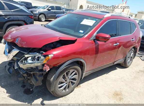 5N1AT2MTXGC848306 2016 NISSAN ROGUE Красный Передняя левая четверть