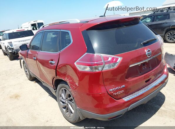 5N1AT2MTXGC848306 2016 NISSAN ROGUE Красный Задняя левая четверть