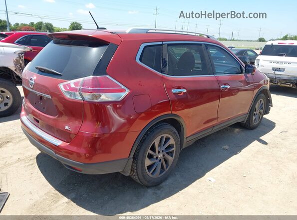 5N1AT2MTXGC848306 2016 NISSAN ROGUE Красный Задняя правая четверть