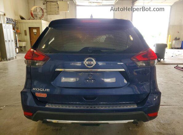 5N1AT2MTXHC746036 2017 NISSAN ROGUE Blue Rear view